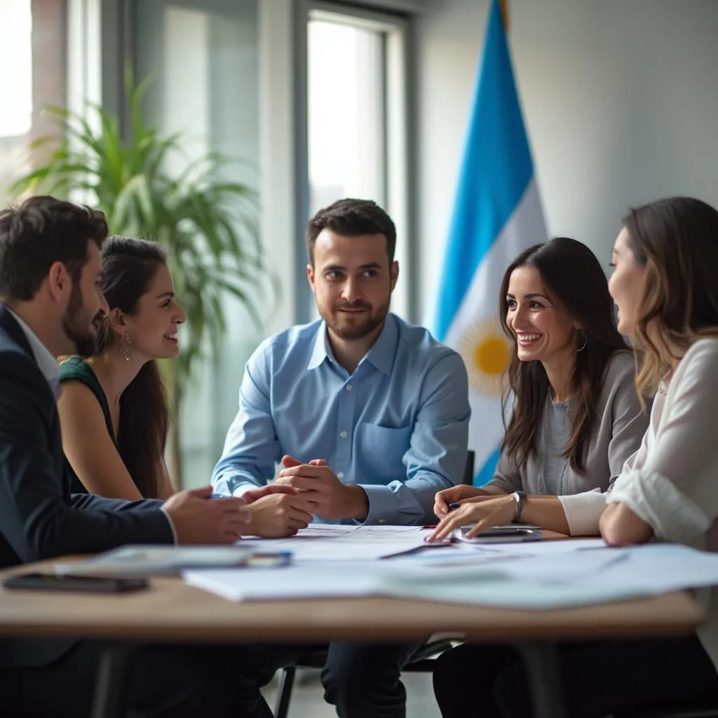 Equipo de InvertirARG en una reunión estratégica de planificación financiera